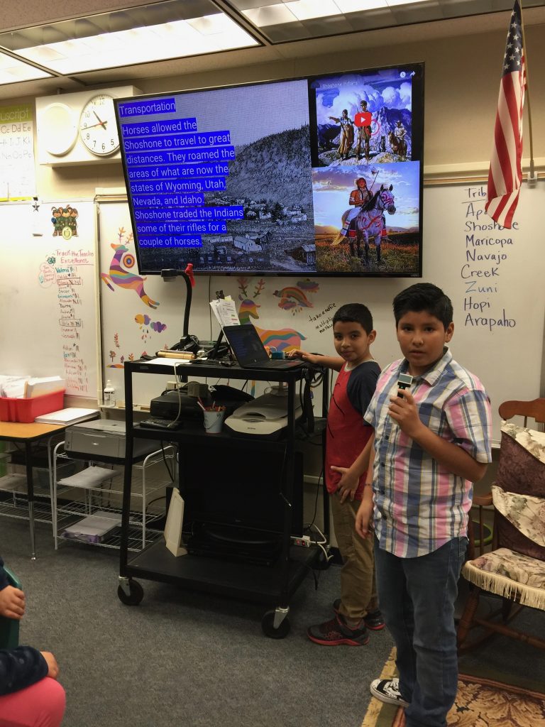 Oral presentations of Native Americans Lifestyles and History